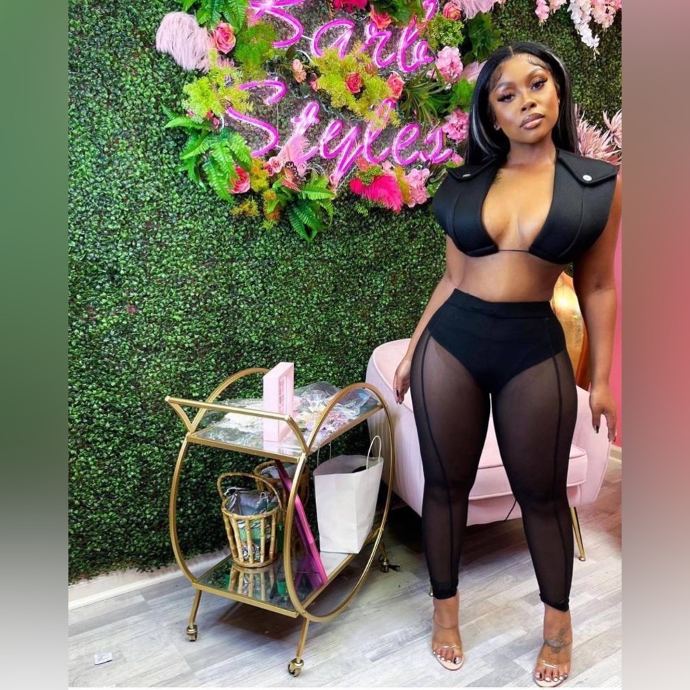 Black two piece set.